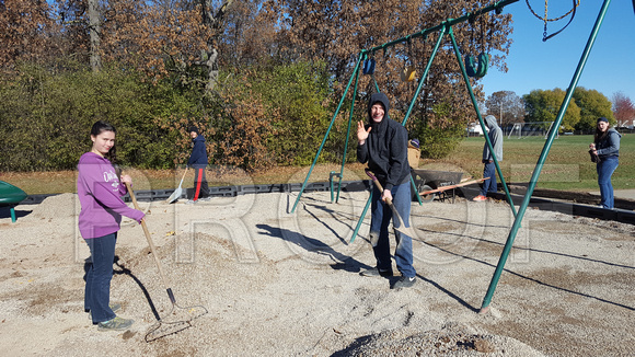 Freshman - Playground Pea Gravel Removal
